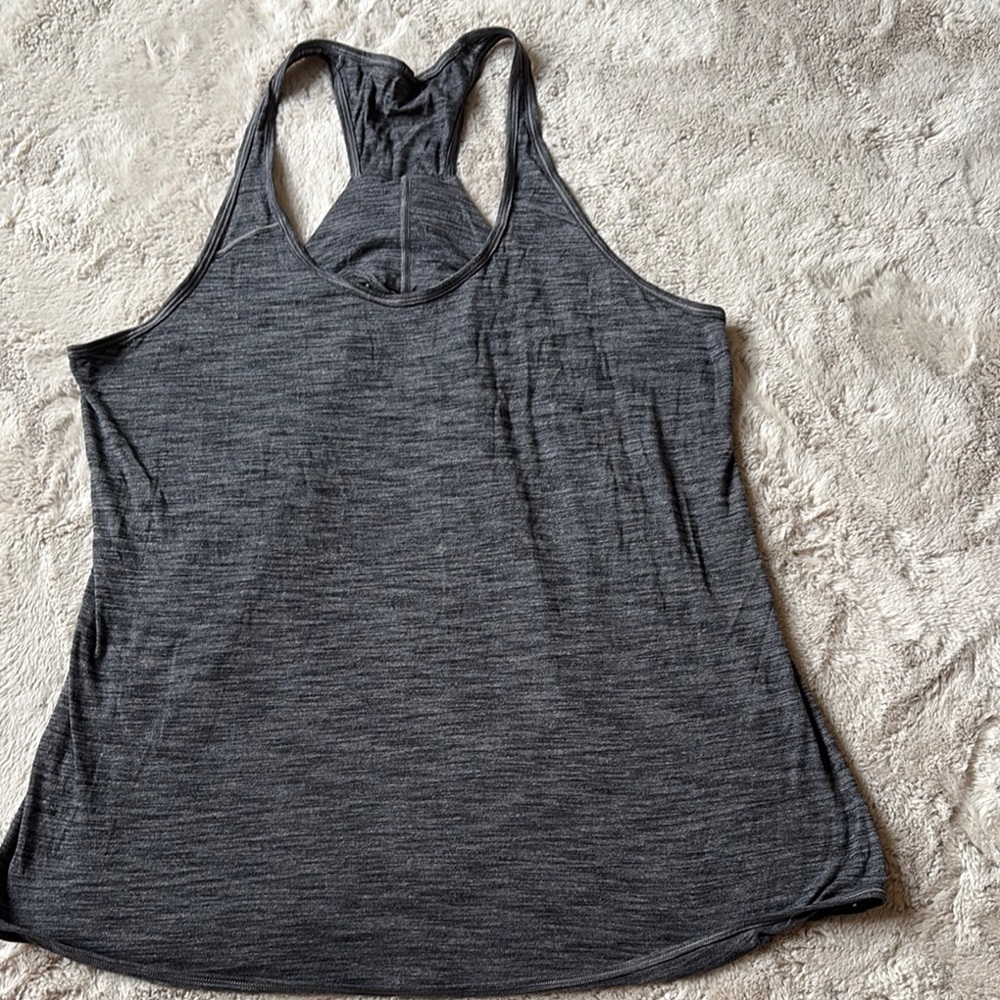 Lululemon Gray Racerback Tank Top